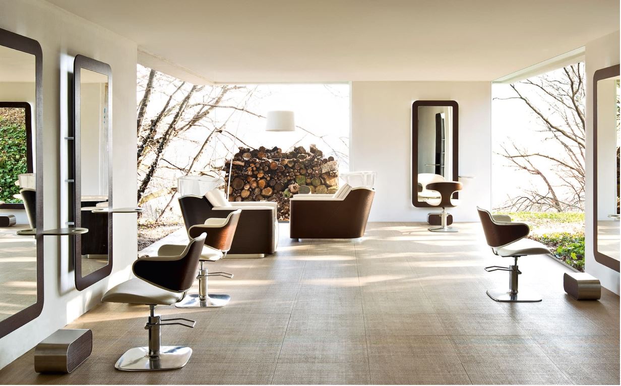 Hairdressing salon furniture respecting the environment with style